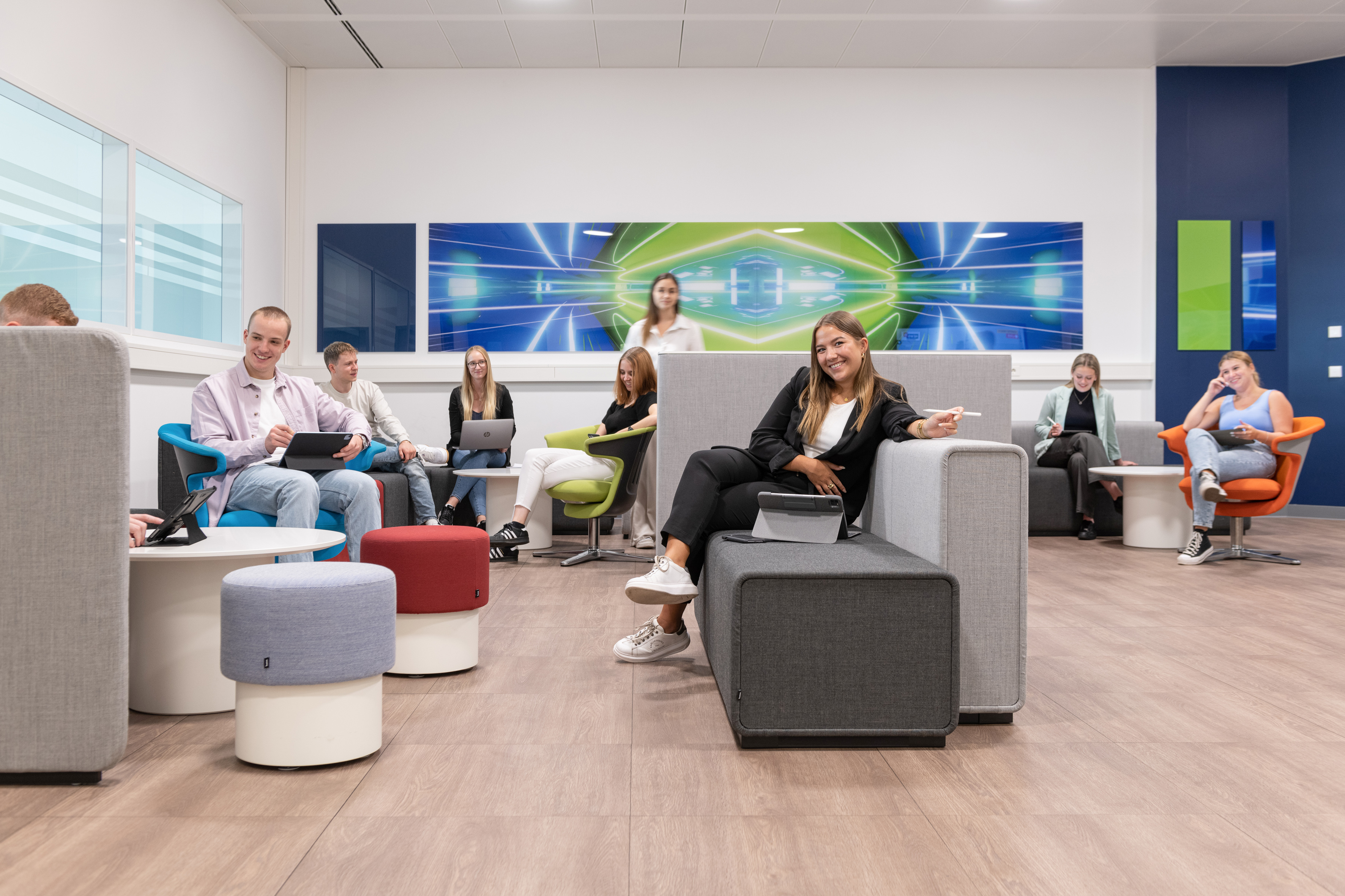 Studierende an der Provadis